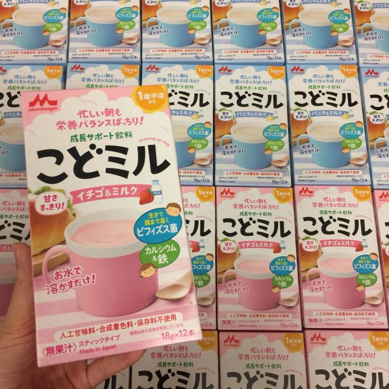 Hiện nay trên thị trường Sữa Morinaga Kodomil gồm 2 hương vị chính là vị dâu và vị vani. Với mỗi loại hương vị mang tới cho con trẻ sự thích thú riêng biệt.