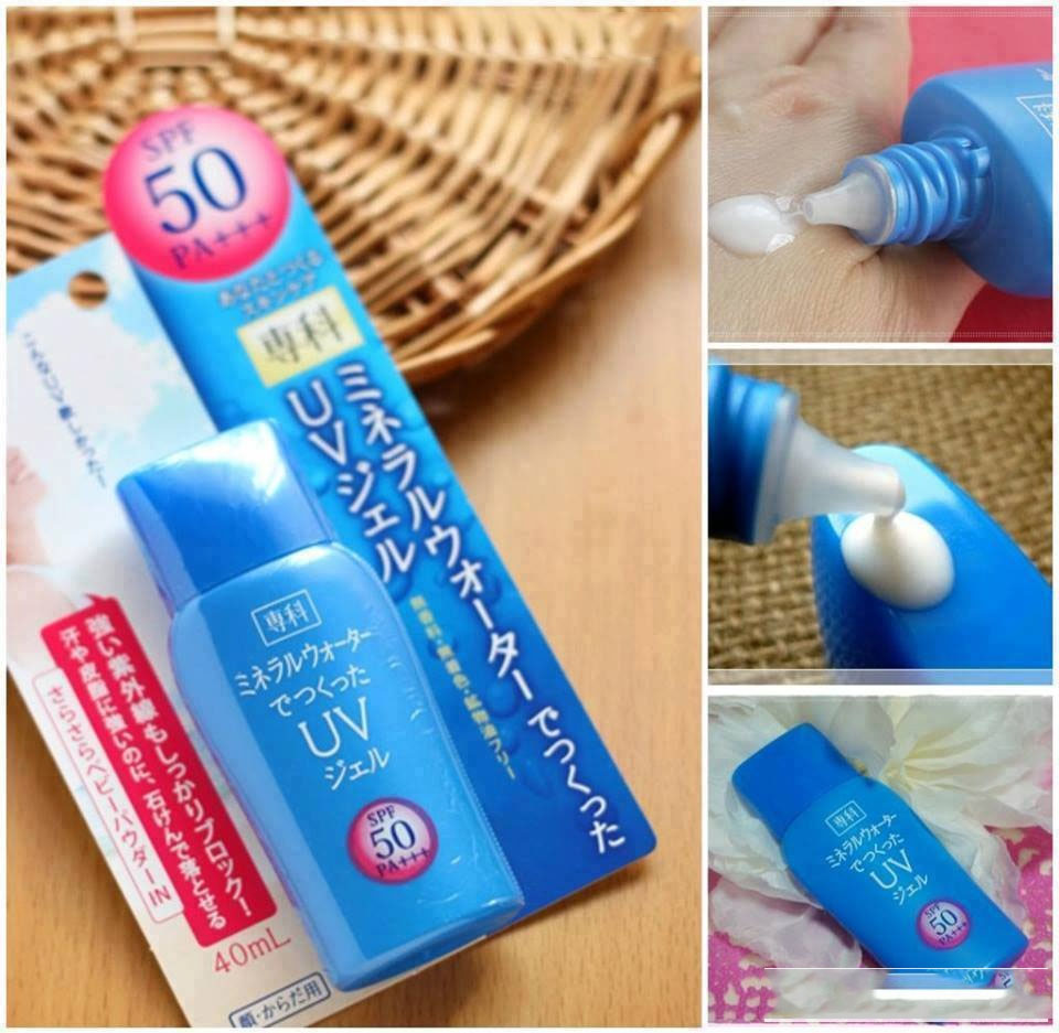 Sử dụng nền là nước khoáng Mineral Water, kem chống nắng Shiseido không chỉ vừa dưỡng ẩm tốt, vừa có khả năng chống nắng hiệu quả mà lại còn rất mướt và mềm da, không gây cảm giác nhờn rít hay bít da.